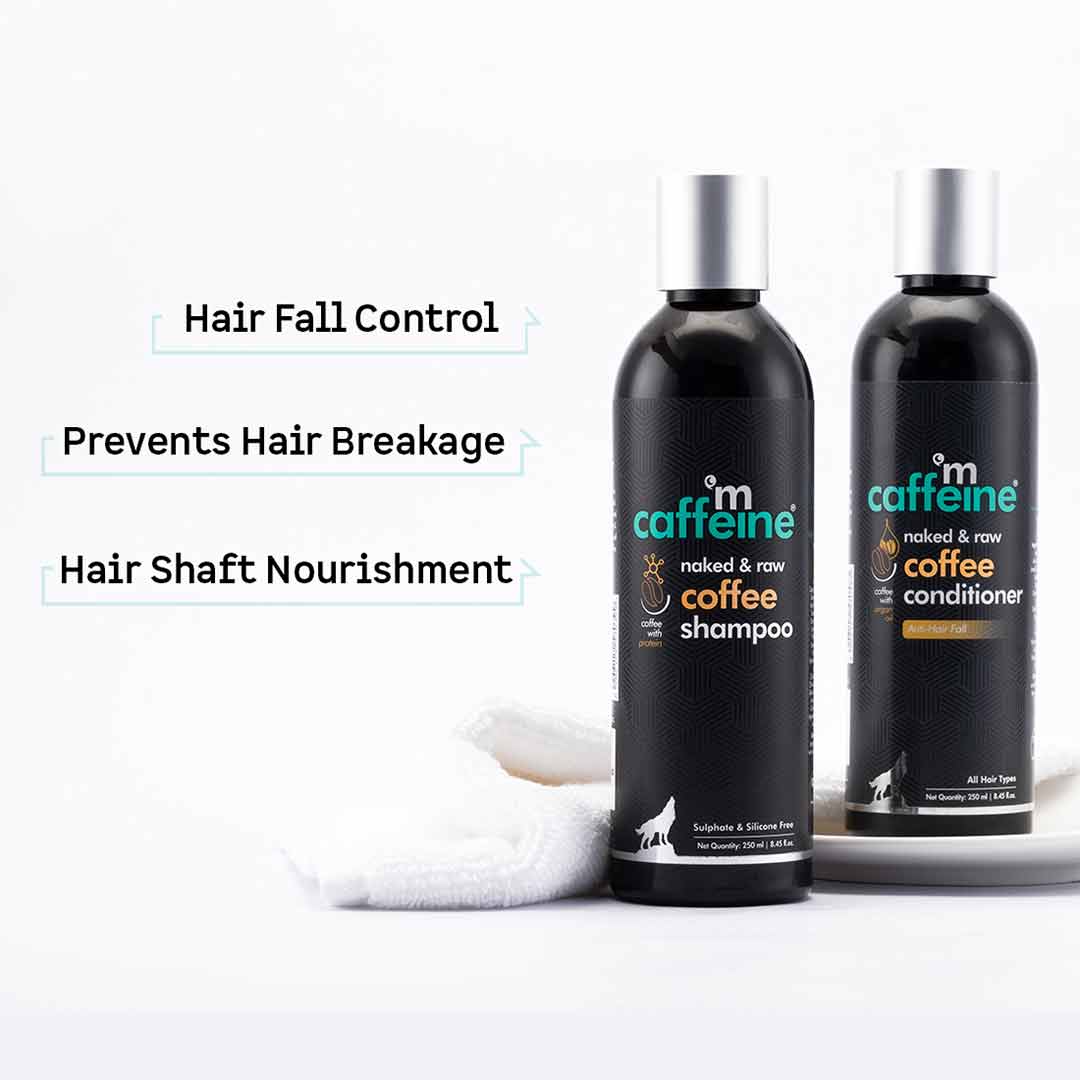 Vanity Wagon | Buy mCaffeine Coffee Shampoo & Conditioner Duo - Hair Fall Control