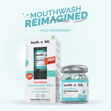 Vanity Wagon | Buy teeth-a-bit Sensitive Wild Peppermint Mouthwash Bits for Sensitivity Relief