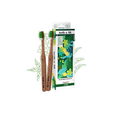 Vanity Wagon | Buy teeth-a-bit The Pledge Therapeutic Neem Adult Toothbrush for Anti-Plaque with Medium Bristles