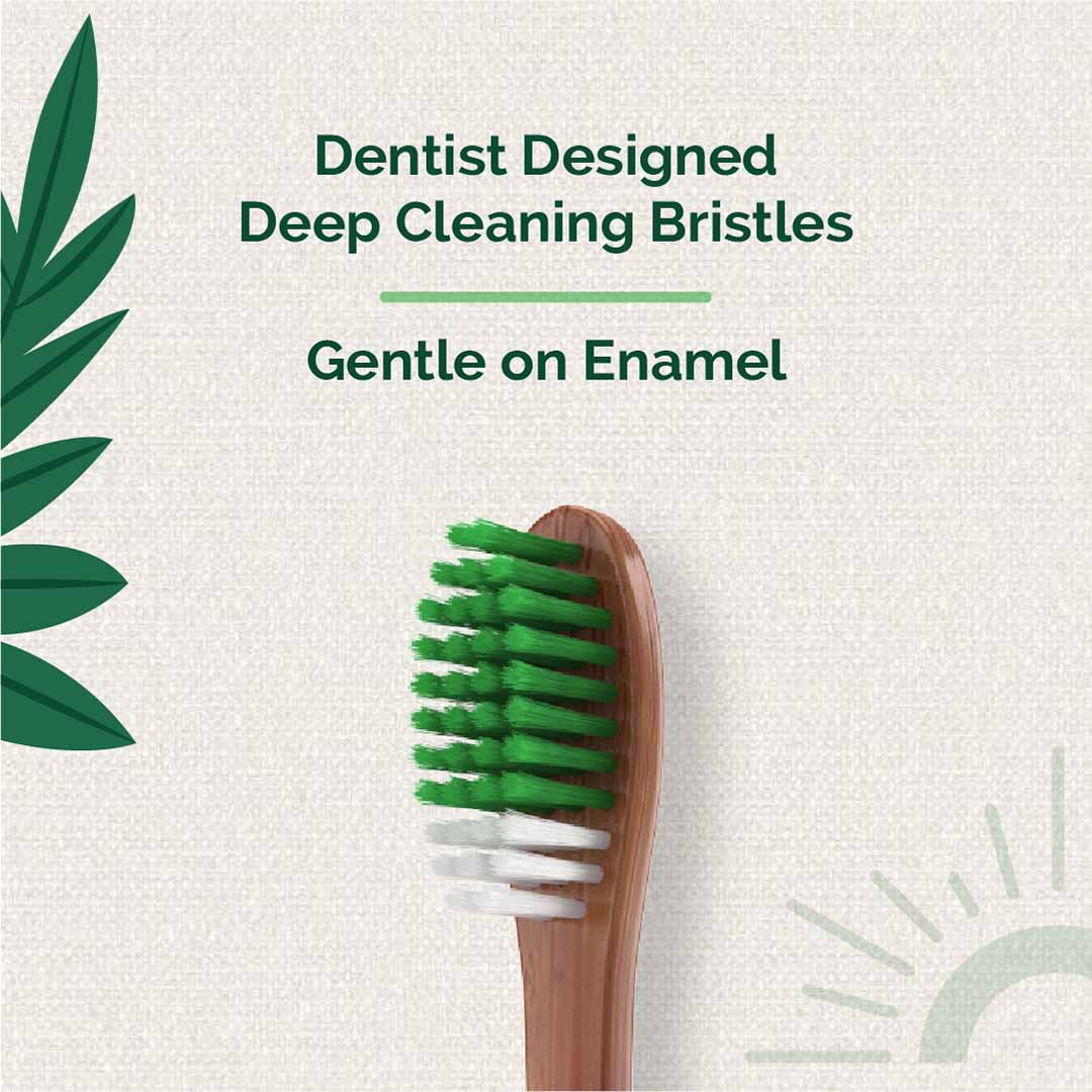 Vanity Wagon | Buy teeth-a-bit The Pledge Therapeutic Neem Adult Toothbrush for Anti-Plaque with Medium Bristles